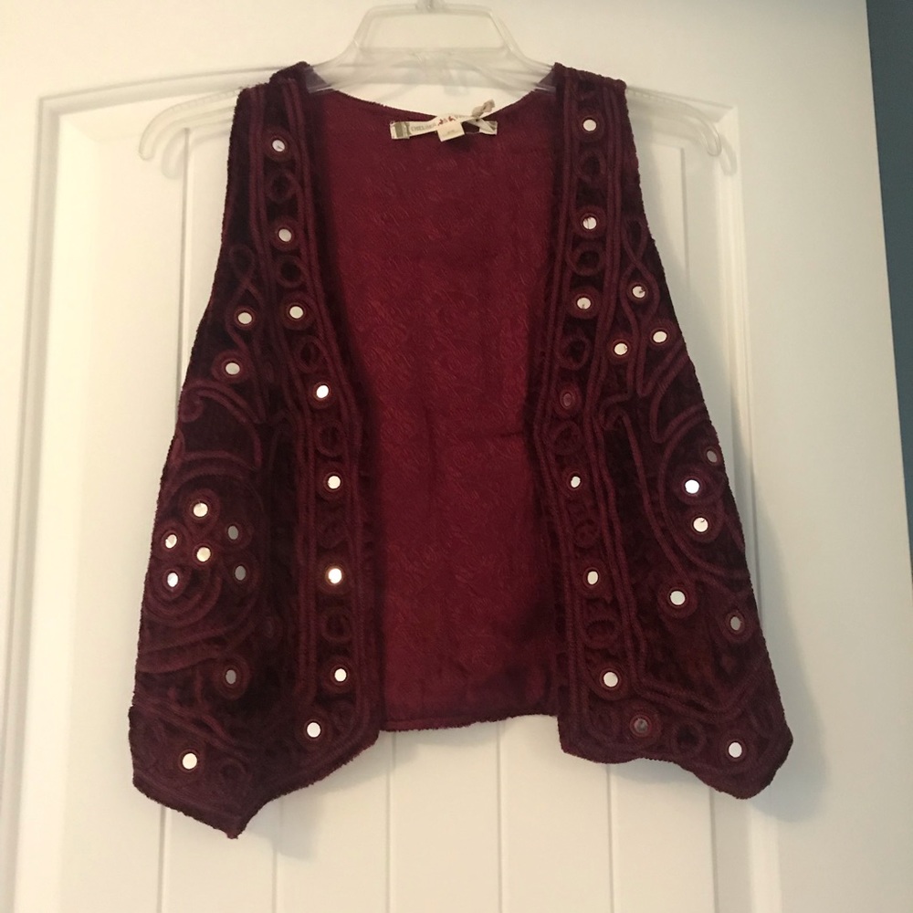 Pakistan/Indian Velvet Vest with Mirrors